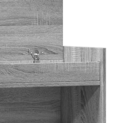 Schoenenkast 100,5X28X100 Cm Bewerkt Hout Eiken - XdropX