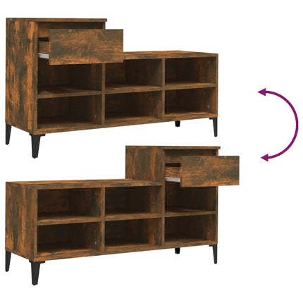 Schoenenkast 102X36X60 Cm Bewerkt Hout Kleurig - XdropX
