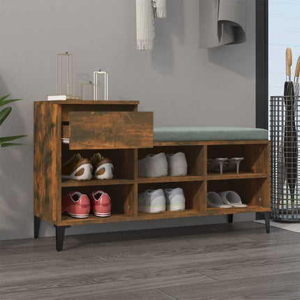 Schoenenkast 102X36X60 Cm Bewerkt Hout Kleurig - XdropX