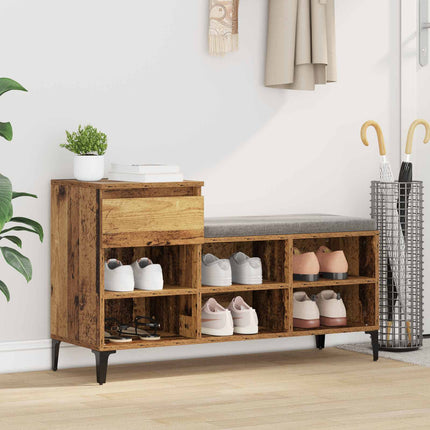 Schoenenkast 102X36X60 Cm Bewerkt Hout Kleurig - XdropX