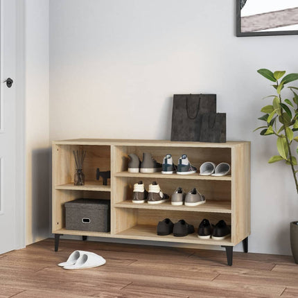 Schoenenkast 102X36X60 Cm Bewerkt Hout Kleurig - XdropX