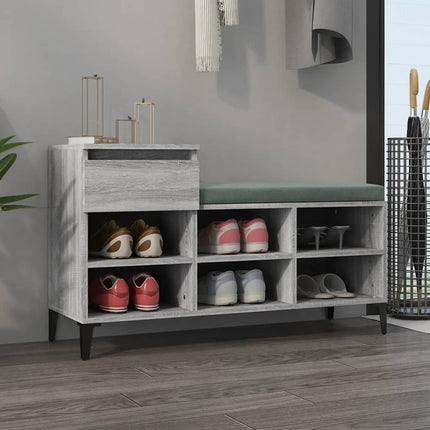 Schoenenkast 102X36X60 Cm Bewerkt Hout Kleurig - XdropX