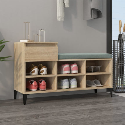 Schoenenkast 102X36X60 Cm Bewerkt Hout Kleurig - XdropX