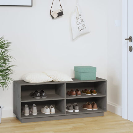 Schoenenkast 110X34X45 Cm Massief Grenenhout - XdropX