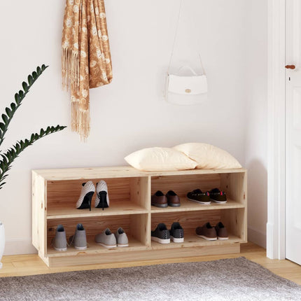 Schoenenkast 110X34X45 Cm Massief Grenenhout - XdropX