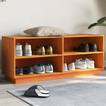 Schoenenkast 110X34X45 Cm Massief Grenenhout - XdropX