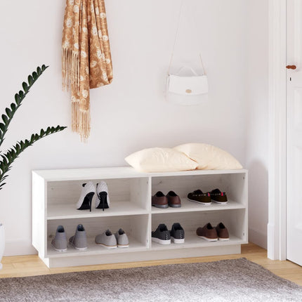 Schoenenkast 110X34X45 Cm Massief Grenenhout - XdropX