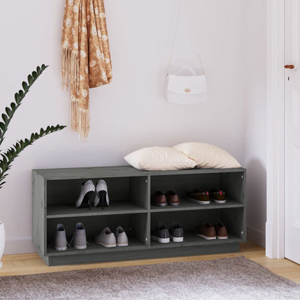 Schoenenkast 110X34X45 Cm Massief Grenenhout - XdropX