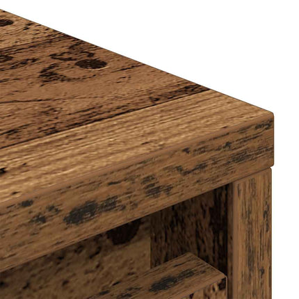 Schoenenkast 29,5X34X76 Cm Bewerkt Hout Kleurig - XdropX