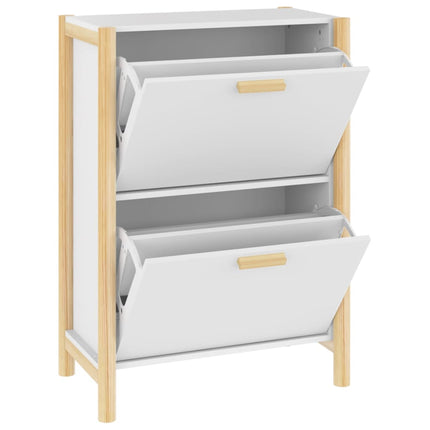 Schoenenkast 57,5X33X80 Cm Bewerkt Hout - XdropX
