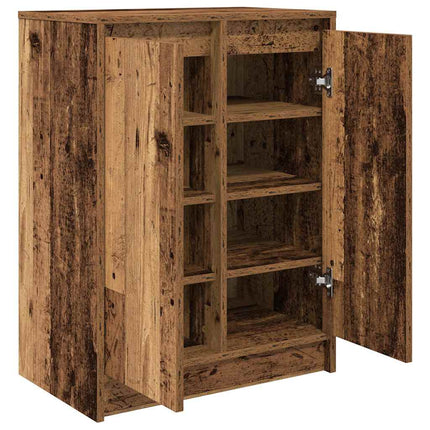 Schoenenkast 57X34X76 Cm Bewerkt Hout Kleurig - XdropX