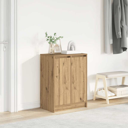 Schoenenkast 57X34X76 Cm Bewerkt Hout Kleurig - XdropX