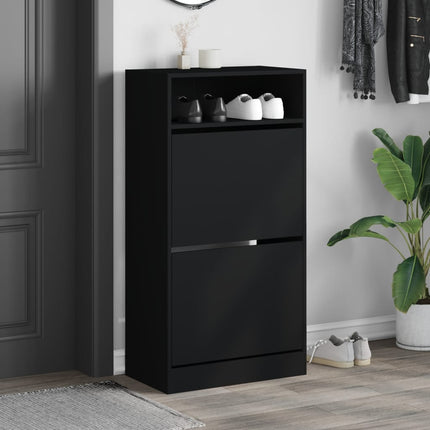 Schoenenkast 60X34X116 Cm Bewerkt Hout - XdropX