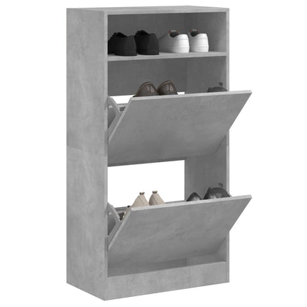 Schoenenkast 60X34X116 Cm Bewerkt Hout - XdropX