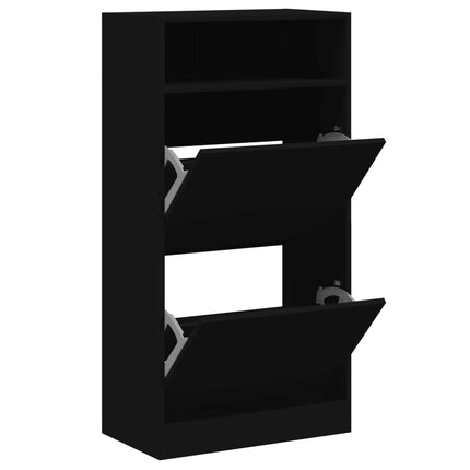 Schoenenkast 60X34X116 Cm Bewerkt Hout - XdropX