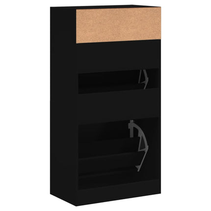 Schoenenkast 60X34X116 Cm Bewerkt Hout - XdropX