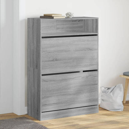 Schoenenkast 60X34X116 Cm Bewerkt Hout - XdropX