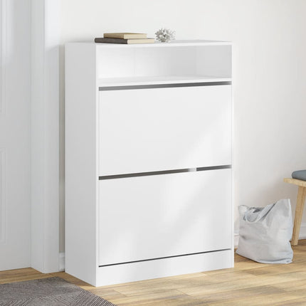 Schoenenkast 60X34X116 Cm Bewerkt Hout - XdropX