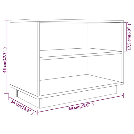 Schoenenkast 60X34X45 Cm Massief Grenenhout - XdropX