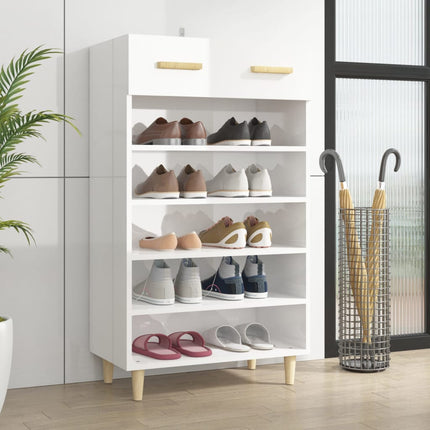 Schoenenkast 60X35X105 Cm Bewerkt Hout Eikenkleur - XdropX