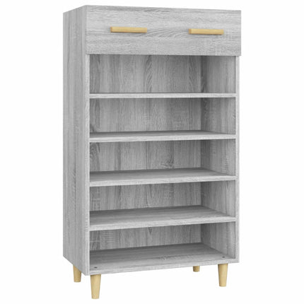 Schoenenkast 60X35X105 Cm Bewerkt Hout Eikenkleur - XdropX