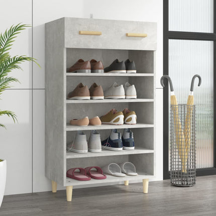 Schoenenkast 60X35X105 Cm Bewerkt Hout Eikenkleur - XdropX