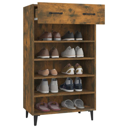 Schoenenkast 60X35X105 Cm Bewerkt Hout Kleurig - XdropX