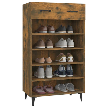 Schoenenkast 60X35X105 Cm Bewerkt Hout Kleurig - XdropX