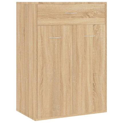 Schoenenkast 60X35X84 Cm Bewerkt Hout Kleurig - XdropX