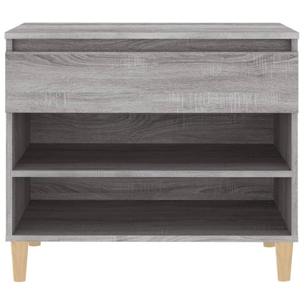 Schoenenkast 70X36X60 Cm Bewerkt Hout Sonoma Grijs - XdropX