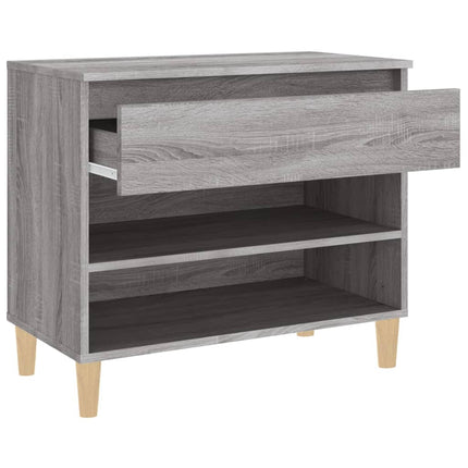 Schoenenkast 70X36X60 Cm Bewerkt Hout Sonoma Grijs - XdropX