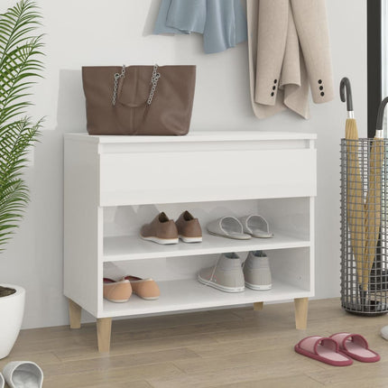 Schoenenkast 70X36X60 Cm Bewerkt Hout Sonoma Grijs - XdropX