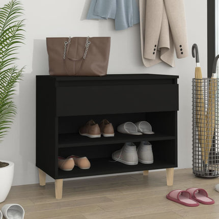 Schoenenkast 70X36X60 Cm Bewerkt Hout Sonoma Grijs - XdropX
