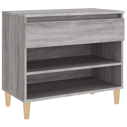 Schoenenkast 70X36X60 Cm Bewerkt Hout Sonoma Grijs - XdropX