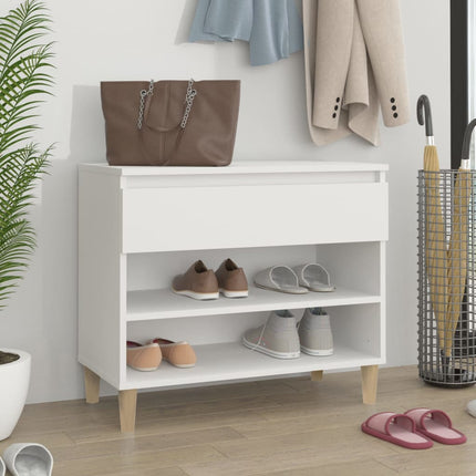 Schoenenkast 70X36X60 Cm Bewerkt Hout Sonoma Grijs - XdropX
