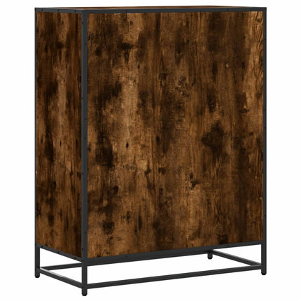Schoenenkast 75X38X97,5 Cm Bewerkt Hout En Metaal - XdropX