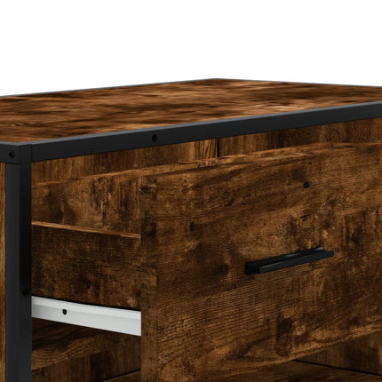 Schoenenkast 75X38X97,5 Cm Bewerkt Hout En Metaal - XdropX