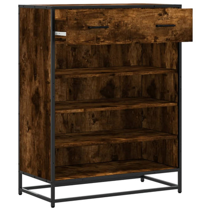 Schoenenkast 75X38X97,5 Cm Bewerkt Hout En Metaal - XdropX