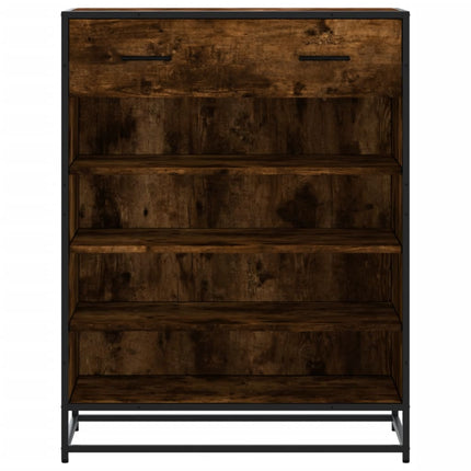 Schoenenkast 75X38X97,5 Cm Bewerkt Hout En Metaal - XdropX