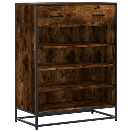 Schoenenkast 75X38X97,5 Cm Bewerkt Hout En Metaal - XdropX