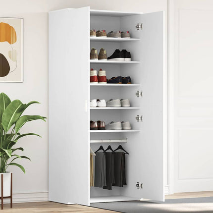 Schoenenkast 80 X 39 X 178 Cm Bewerkt Hout Oudhout - XdropX