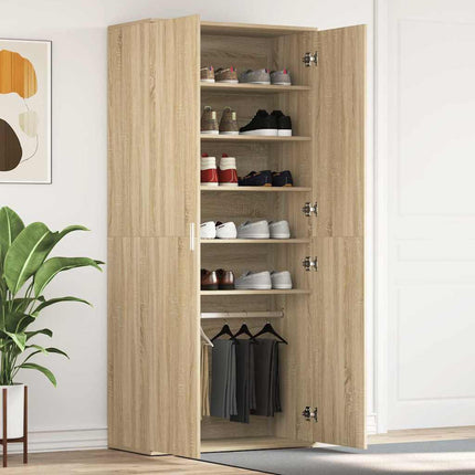 Schoenenkast 80 X 39 X 178 Cm Bewerkt Hout Oudhout - XdropX