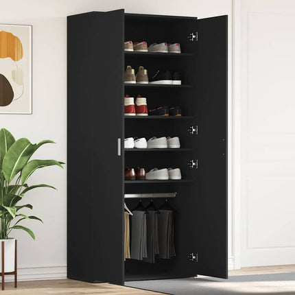 Schoenenkast 80 X 39 X 178 Cm Bewerkt Hout Oudhout - XdropX