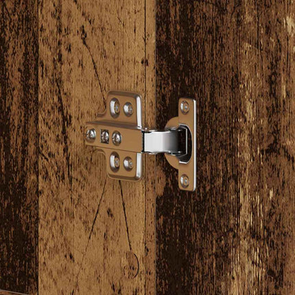 Schoenenkast 80 X 39 X 178 Cm Bewerkt Hout Oudhout - XdropX