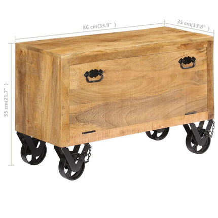 Schoenenkast 86X35X55 Cm Massief Mangohout - XdropX