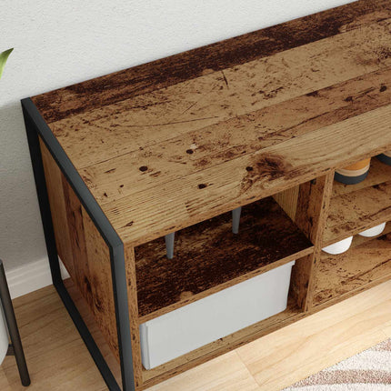 Schoenenkast Bewerkt Hout - XdropX
