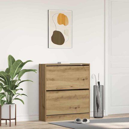 Schoenenkast Bewerkt Hout Kleurig - XdropX