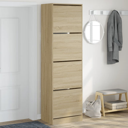 Schoenenkast Bewerkt Hout Kleurig - XdropX