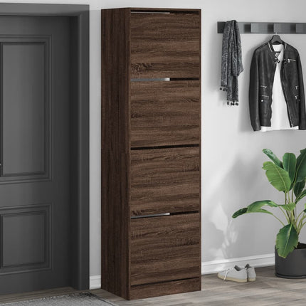Schoenenkast Bewerkt Hout Kleurig - XdropX