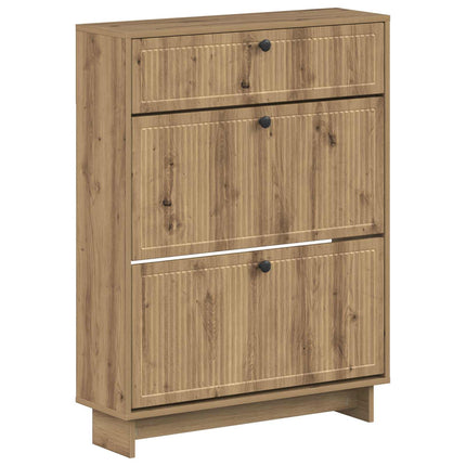 Schoenenkast Ede 78 X 24 X 103 Cm Bewerkt Hout - XdropX